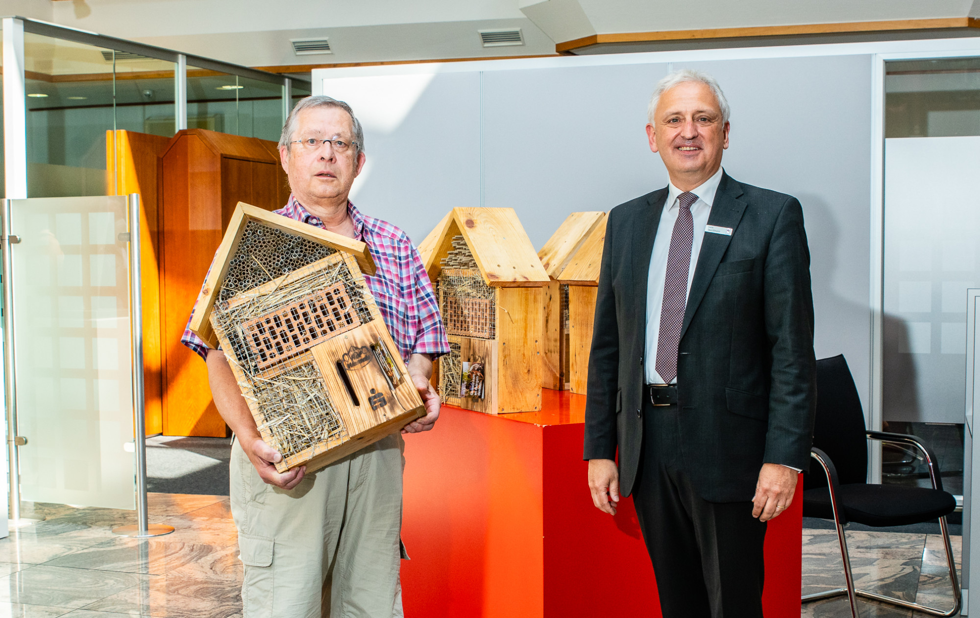 v.l. Siegfried Bartels Kindergarten St. Joseph Süd , Guido Twachtmann-Sparkasse